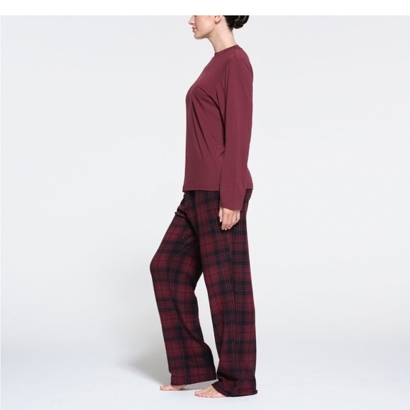 Skims unisex wine Plaid drawstring Pajama bottoms 4X